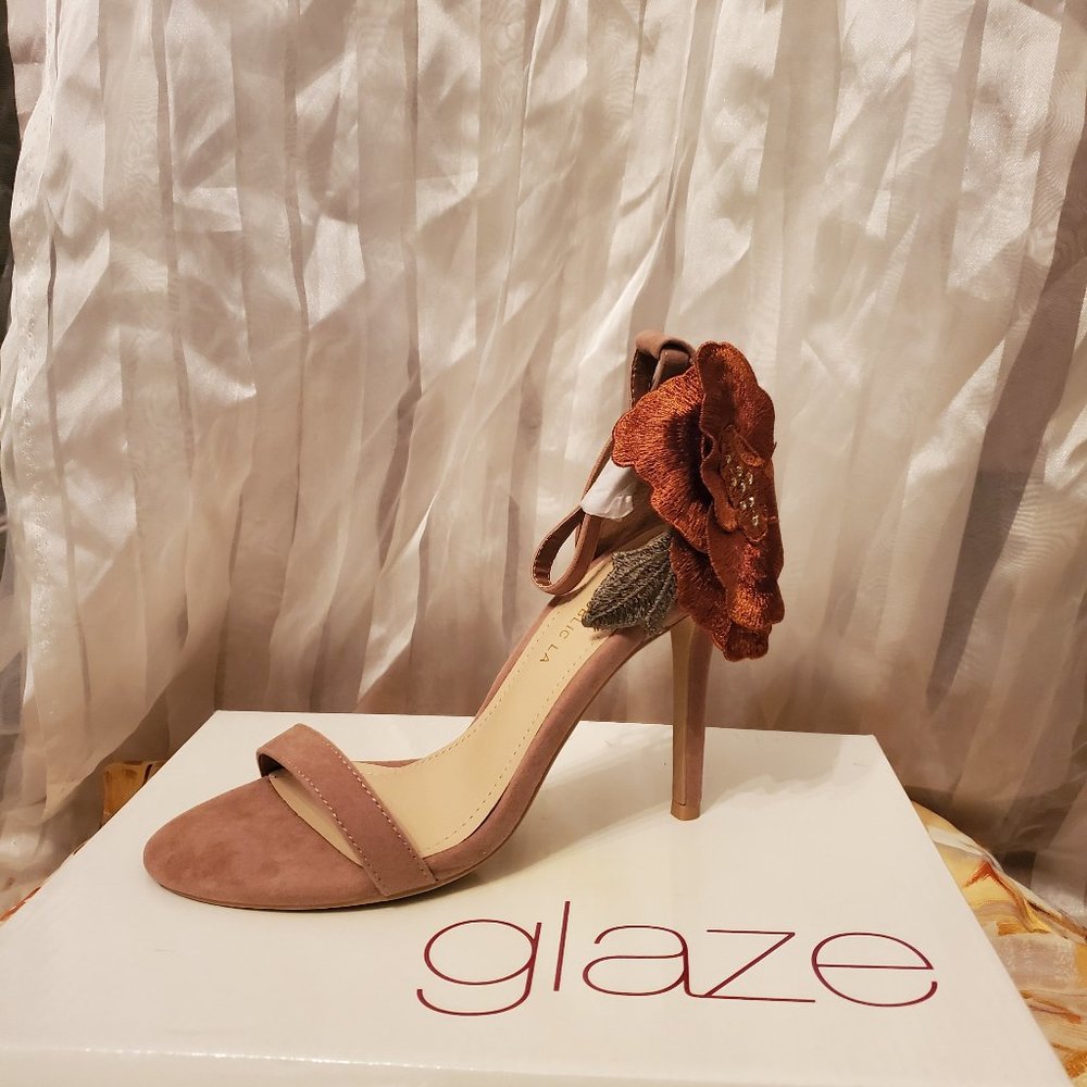Tan with Rose on heel